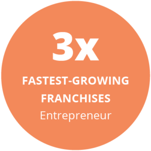 3x fastest-growing franchises entrepreneur award