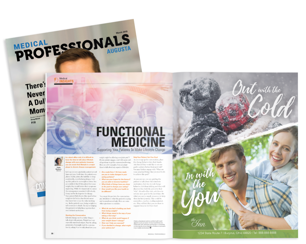 medical professionals hyper-local magazine