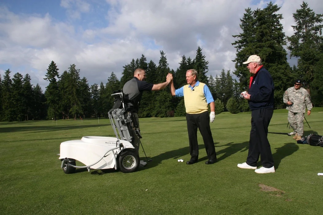 Golfing legend Jack Nicklaus at American Lake Veterans Golf Course.